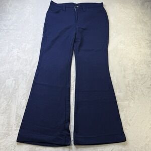 Vintage 70s Navy Bell Bottom Pants 31x29 Flare Disco Mod Unisex